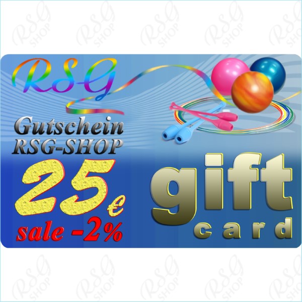 Gutschein 25 EUR-Gültigkeit 3 Jahre-Sale 2% Art. SERT-25E98