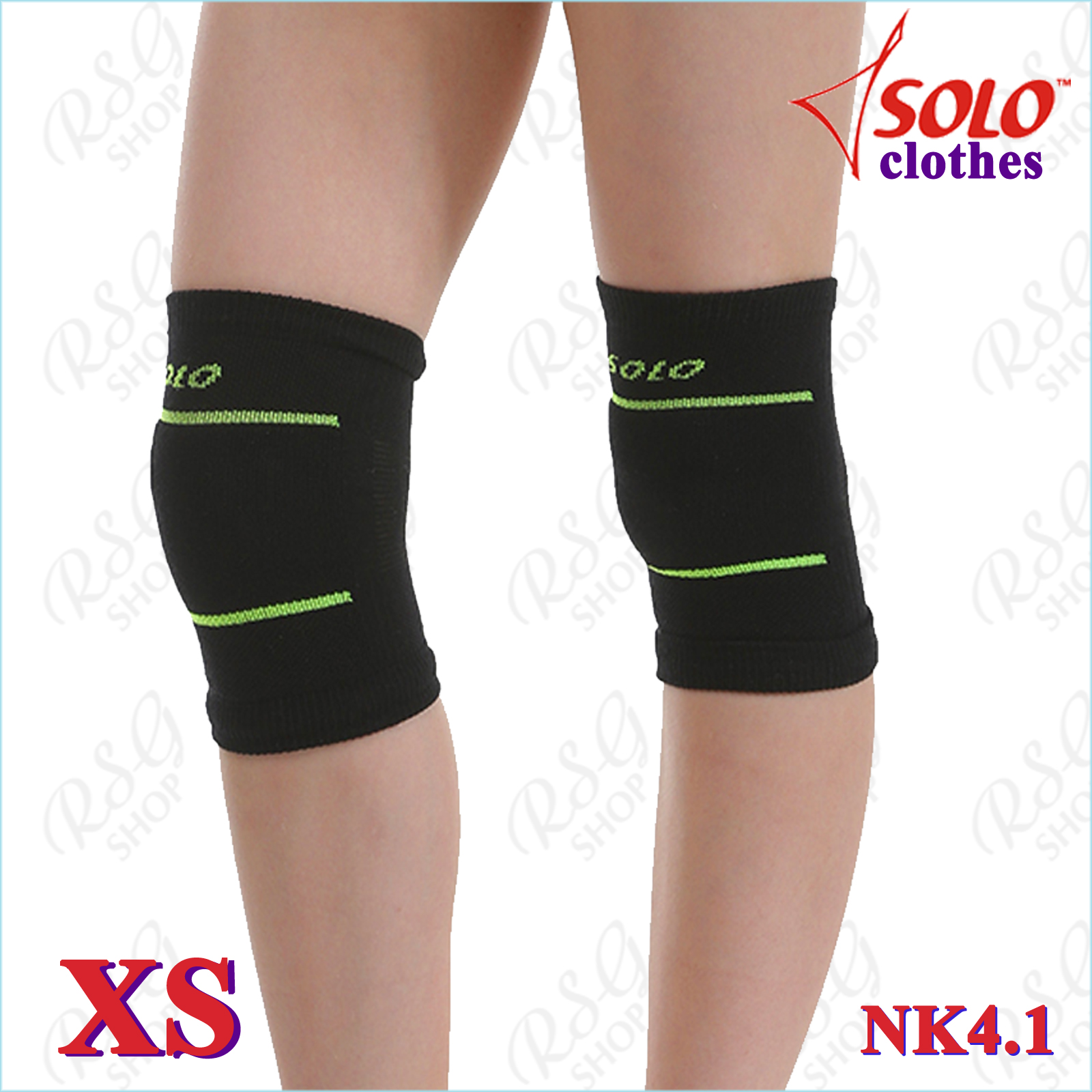 Knieschützer Solo NK4 knited s. XS (25-28) col. Black-Lime NK4.1-XS