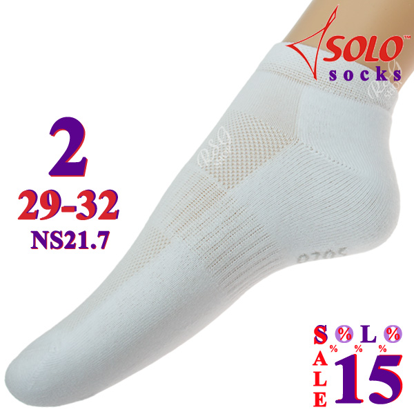 3 x Paar Socken Solo NS21 col. White s. 2 (29-32) Art. NS21.7-2