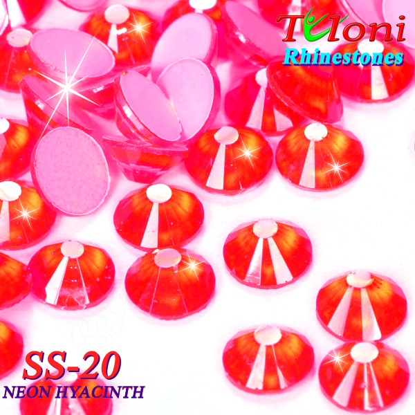 Strass Tuloni SS20 col. Hyacinth Neon 1440 pcs. No HotFix Flat Back