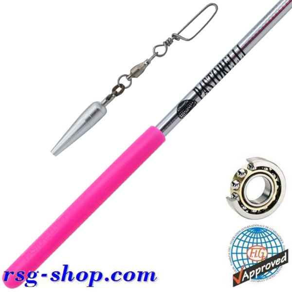 Stab 60cm Pastorelli Mirror Rotator Silver Grip Pink FIG 04536
