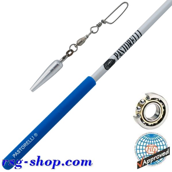 Stab 60cm Pastorelli Mirror Rotator White Grip Blue FIG 03233