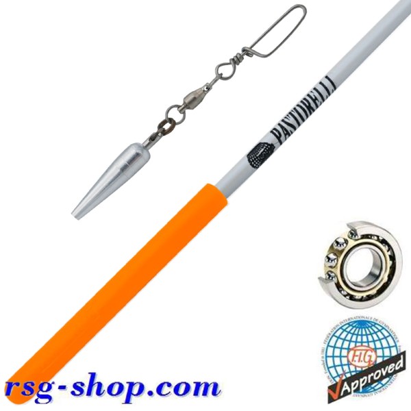 Stab 60cm Pastorelli Mirror Rotator White Grip Orange FIG 03231