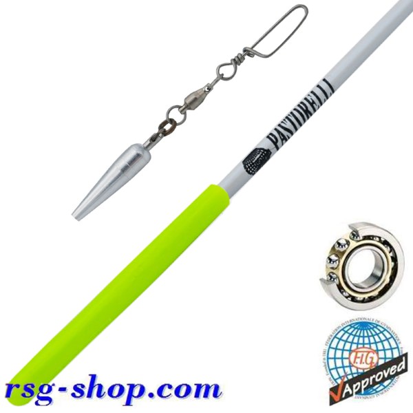 Stab 60cm Pastorelli Mirror Rotator White Grip Yellow FIG 03237