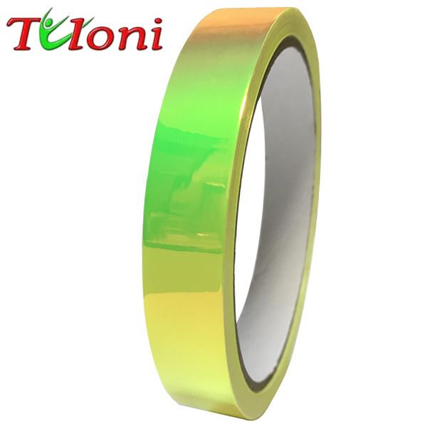 Holographic Folie Tuloni 1,5cm x 33m col. Lime T0963